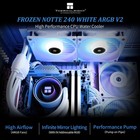 Thermalright Frozen Notte 240 White Argb V2 Water Cooling Cpu 240mm 