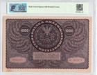 Poland 1919 1000 Marek  P29 Tqg Graded 58 Choice About Unc  Banknote