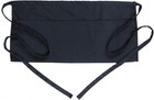 Waist Apron With 3 Pockets - Black Waitress Waiter Server Short Aprons