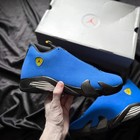  men  Jordan 14 Retro Blue Ferrari Size Us 7-12