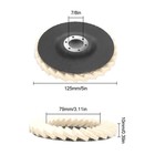 5pcs 5  Wool Polishing Wheels Buffer Pads Flap Felt Polishing Finishing Disc