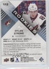 2016-17 Sp Game Used Authentic Rookies Blue Dylan Strome  113 Rookie Auto Rc