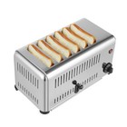6-slice Toaster Silver Pop-up Electric Toaster Stainless Steel 6 Slots Toaster 