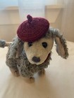 Ty Plush Dog Cheri Poodle Stuffed Animals Beret Gray Red Attic Treasures