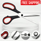 1pc Multi-purpose Fabric Scissors Sharp Sewing Craft Home Office Comfort Grip Us