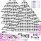 200 Pack 5g Plastic Jars With Lids  5ml Round Clear Cosmetic Containers Makeu   