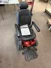 Red Jazzy Elite Es Power Wheelchair  Charger Included And Manual