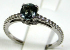 Green Sapphire Ring 14k White Gold Natural Made In The Usa 20yrs On Ebay