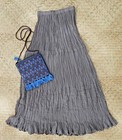 Mexican Skirts 100  Cotton 14 Colors Peasant Hippie Boho Cowgirl Elastic Waist