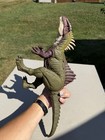 Spinosaurus Dinosaur Action Figure Toy Green   Purple Spiked Sail Back