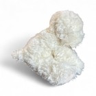 Russ Muffin Puppy Dog Plush White Stuffed Animal Toy Sitting Shaggy Pouting 8 