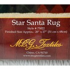 Vtg New Heritage Rug Hooking Kit Star Santa Ho Ho Ho Be Jolly Christmas Holiday