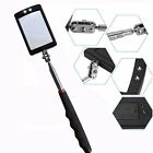 8x Inspection Mirror Led Light Mechanic Telescoping Illuminate Swivel Extendable