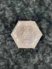 Vintage Pink Depression Footed Trinket Glass Dressing Vanity Storage