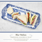 Spode Blue Italian Collection Sandwich Tray      15 25  X 6 5   Rectangular Melami