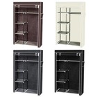 64  Portable Closet Storage Organizer High Quality Wardrobe Clothes Rack Shelves