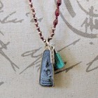 New Sundance Catalog Long Beaded Layering Crystal Necklace