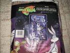 1996 Space Jam Woven Tapestry Blanket Afghan Crown Crafts Sealed Jordan Nos   