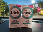 Lot Of 2 Blink Tears Lubricating Eye Drops Long Lasting Dry Eye 15ml Exp 10 2026