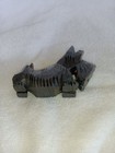 Vintage Hand Carved Wood Scottish Terrier Dog Black Scottie Figure
