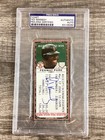  ssg  Senator Ted Kennedy Signed Boston Red Sox Baseball Ticket - Psa dna Coa