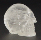 2  Natural Clear Quartz 76g Hand Carved Crystal Skull Realistic Healing