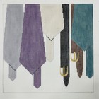 David Mccaskill Ties   Belts Needlepoint Canvas   144a  9  X 9   18 Count