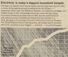 Vintage 1965 Reddy Kilowatt Newspaper Print Ad