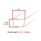 1 2  X 101 5  Belt For Husqvarna Deck Belt   197253 429636 598559101 532429636