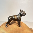 Vgt Dodge Auto Mascot N  Orleans Boston Terrier Cast Bronze Figurine Paper Wght