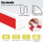 Flexible Quarter Round Molding Peel And Stick Rubber Quarter Round Trim Moldi