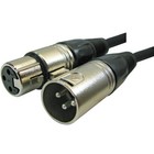 2 Pack 25ft Foot 3pin Xlr Shielded Male To Female Mic Microphone Extension Cable