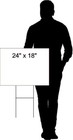 Notice No Dumping Appliances In Dumpster 18x24 In Yard Road Sign W  Stand