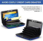 Pocket Waterproof Business Id Credit Card Wallet Holder Aluminum Metal Rfid Case