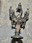 Pre 1900 Austrian Army Bronze Habsburg Eagle Flag Standard Sch  nbrunn L  k   