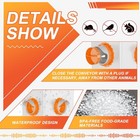Diy Chicken Feeders No Waste  8 Ports Poultry Feeder With Hole Saw For Orange 