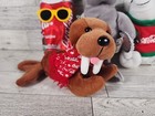 Coca-cola Bean Bag Plush 5 Doll Lot 1997 Bear Seal Deer Walrus Can Vintage