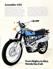 1971 Honda Cl-450 K4 Nos Double-sided bi-fold Brochure- Cl450 Not Repro