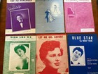 Vintage 1950s Era Sheet Music  Various Artists   Styles  Folios Lot Of 17