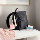Mini Boxy Solid Backpack Diaper Bag - Black - Cloud Island