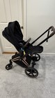 Cybex Priam 3 Rose Gold Frame   Premium Black Seat Stroller  519003309 