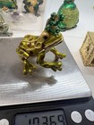 Metal Frog Trinket Box Hinged Lid Frog Figurine Decorative Collectible