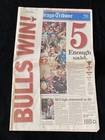 1997 Chicago Tribune Chicago Bulls Win 5th Nba Championship Michael Jordan