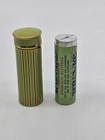 Vtg Tums Tin Push-up Bottom Cylinder Metal Tube Medicine Dispenser Litho Wh12