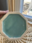 Vintage Cookson Pottery Hexagon Sea Foam Green