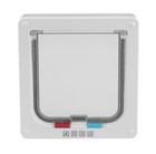 4way Lockable Security Cat Flap Door Plastic Magnetic Pet Interior Door Pet Gate