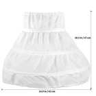  Princess Petticoat Girl Child Girls Hoop Underskirt White Tulle Half