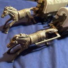 Vintage Wild West Plastic Toy Stagecoaches With Drivers And Horses