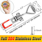 2 Pack Toggle Latch Clamp 4001 Adjustable 304 Stainless Steel Toggle Hasp Latche