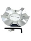 Cratus Wheels Silver Wheel Rim Center Cap   Cr 105-car  1 Cap    Bolt